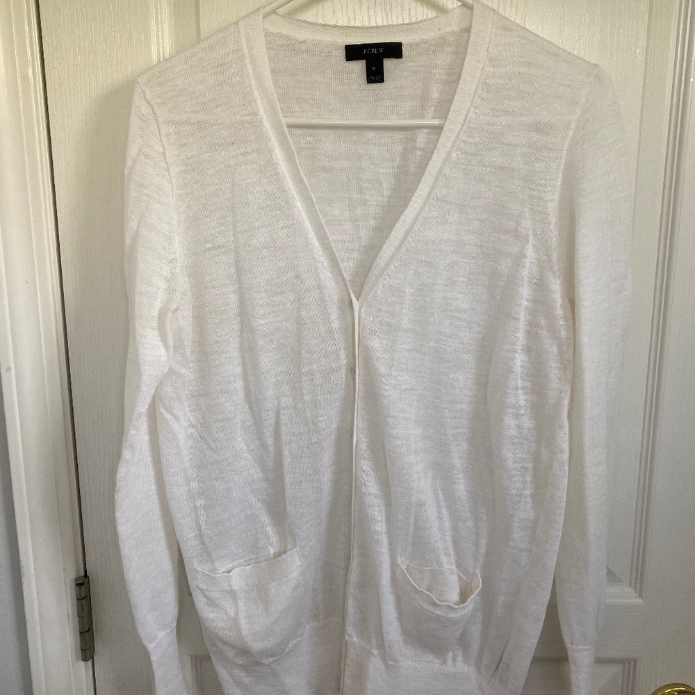 J Crew Lightweight sheer cardigan